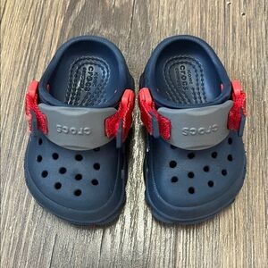 CROCS Infant Blue and Red Sandals